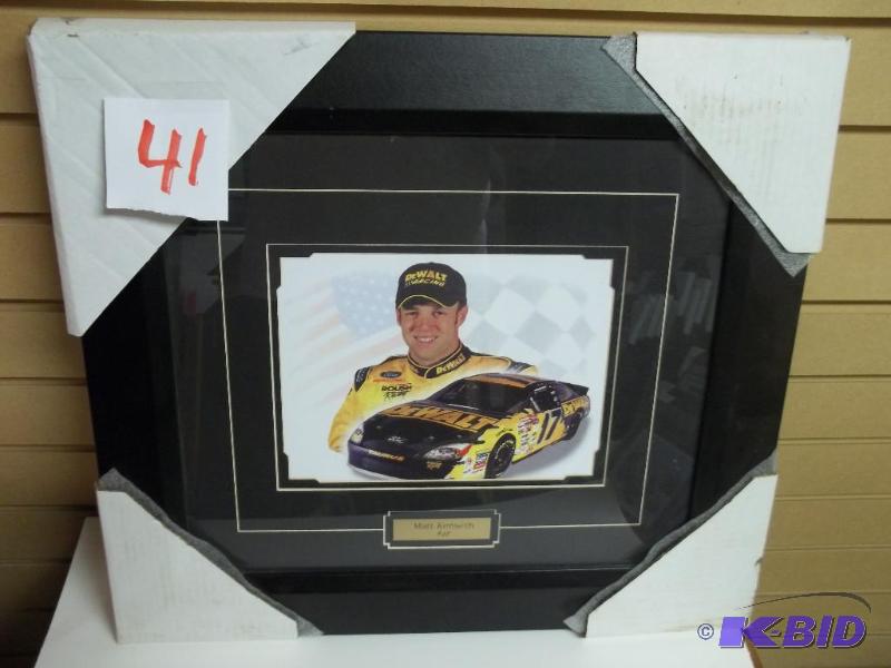 Matt Kenseth framed picture, new, 20x19...