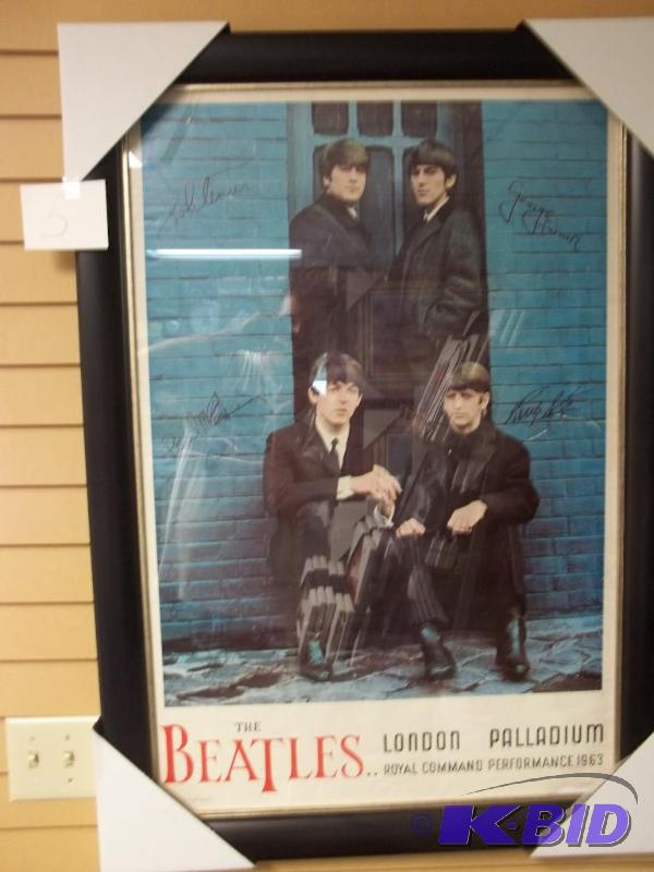 Framed Beatles poster 40x28, original London ...