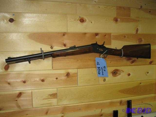 lot 16 image: Pedersoli Rolling Block Muzzle Load Rifle SN...