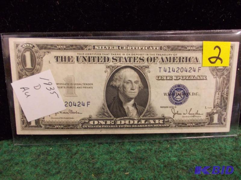 US $1.00 Silver Certificate Series 1935 D...