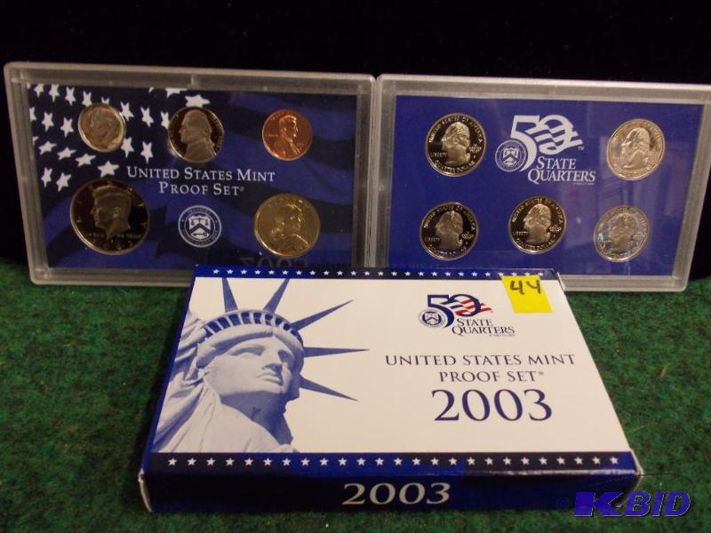 US Mint Proof Set With State Quarters 2003...