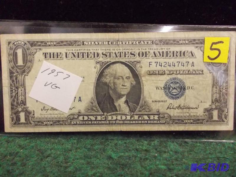 US $1.00 Silver Certificate Series 1957...