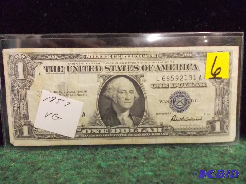 US $1.00 Silver Certificate Series 1957...