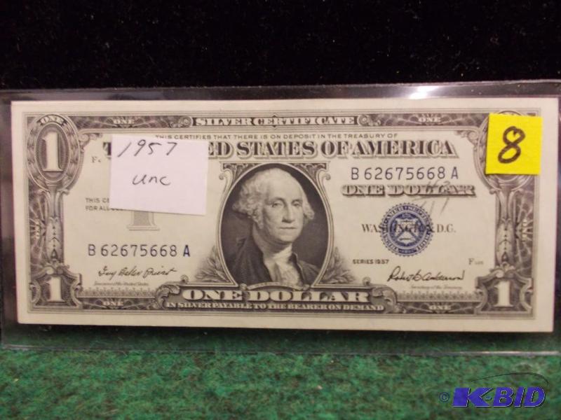 US $1.00 Silver Certificate Series 1957...
