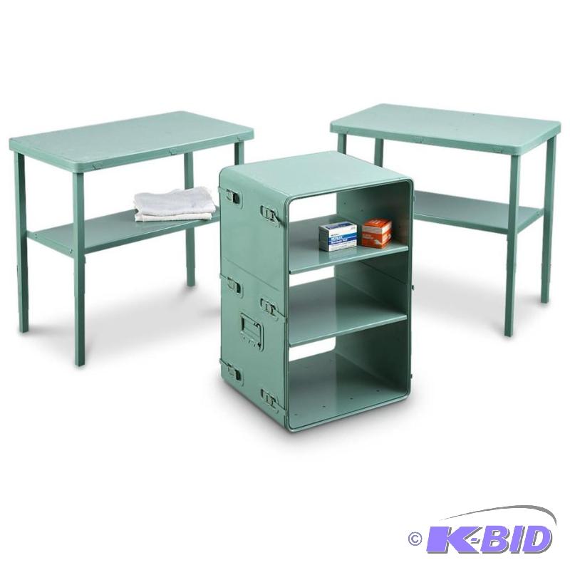 U.S. Portable Medic Storage Chest with Shelve...