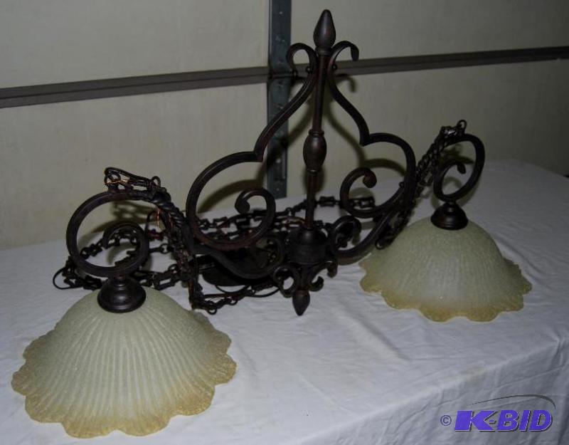 Juliet 2 Lamp Chandelier, cast iron construct...