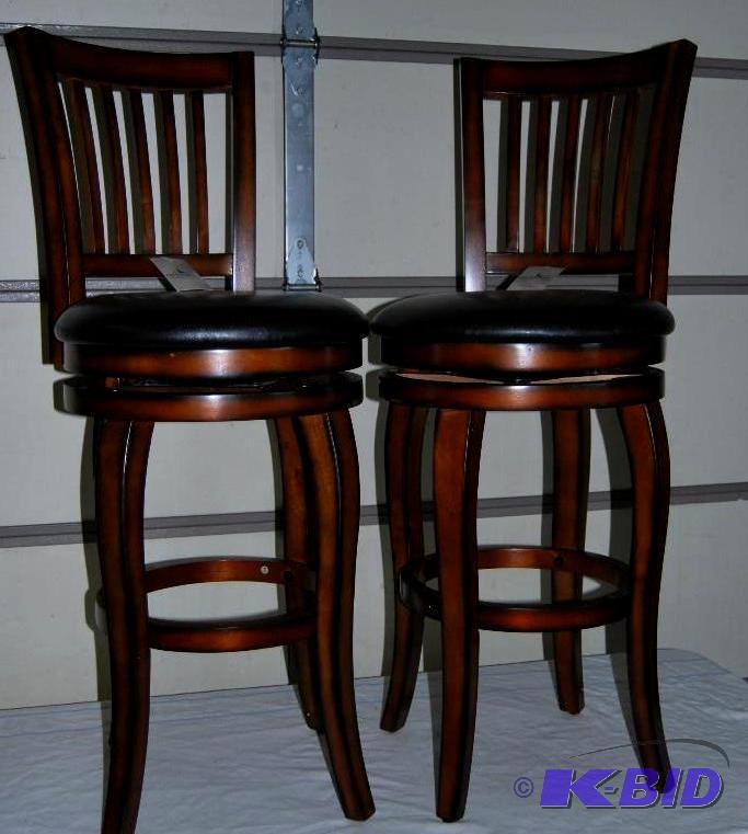 Pair of Castle Creek Swivel Barstools, 29 s...