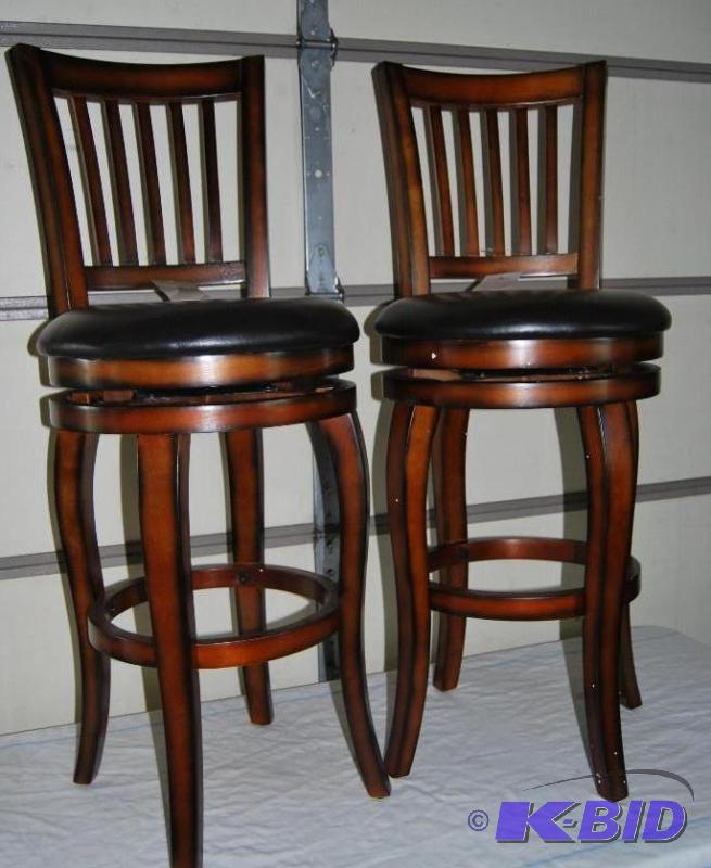 Pair of Castle Creek Swivel Barstools, 29 s...