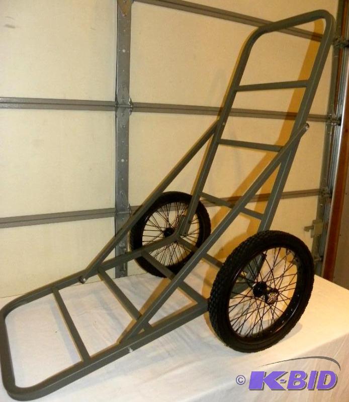 Aluminum Deer Cart, 16&quot solid rubber spo...