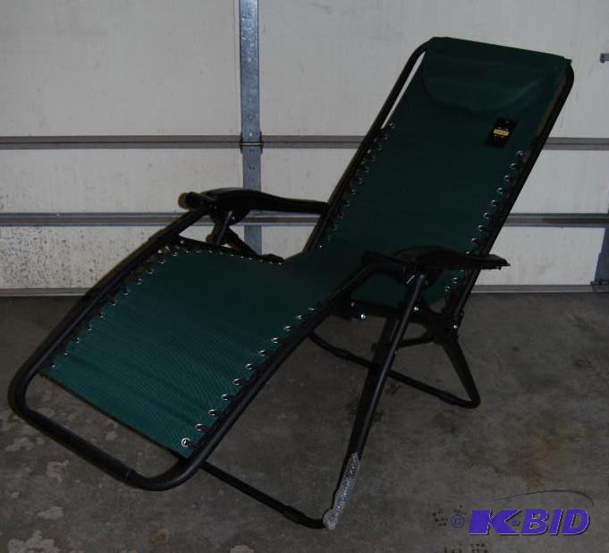 Deluxe Zero Gravity Lounger, steel frame with...