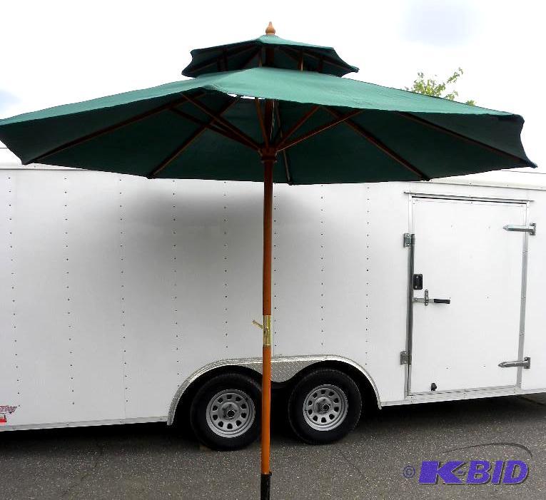 10-ft Market Umbrella, hunter green, 1 78&qu...