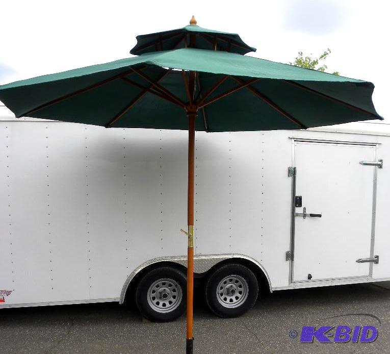 10-ft Market Umbrella, hunter green, 1 78&qu...
