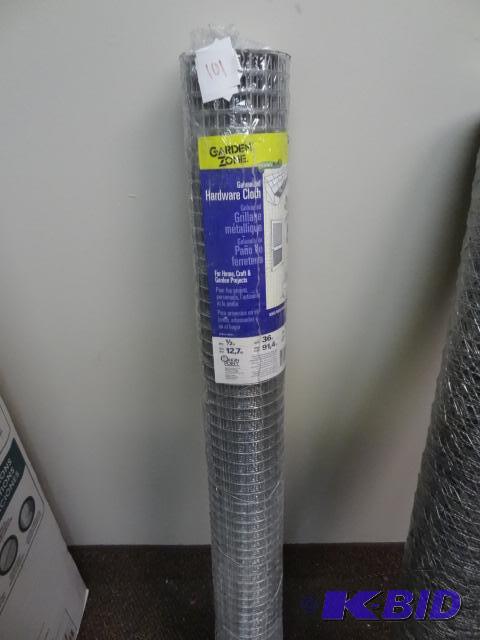 lot 101 image: NEW 36in x 10 ft garden hardware cloth  fenc...