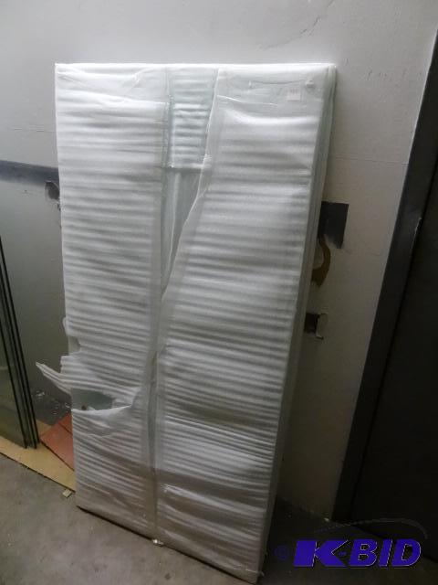 lot 120 image: Qty 3 NEW Panes of Tempered Glass approx. 55....