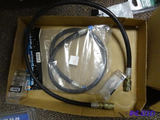lot 146 image: NEW qty 2 Snow Plow Hydraulic Hoses and qty 2...