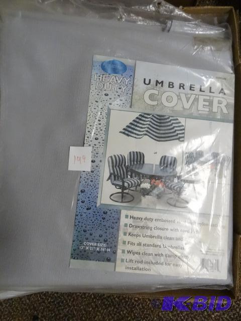 lot 149 image: Qty 4 NEW Heavy Duty Umbrella Cover...