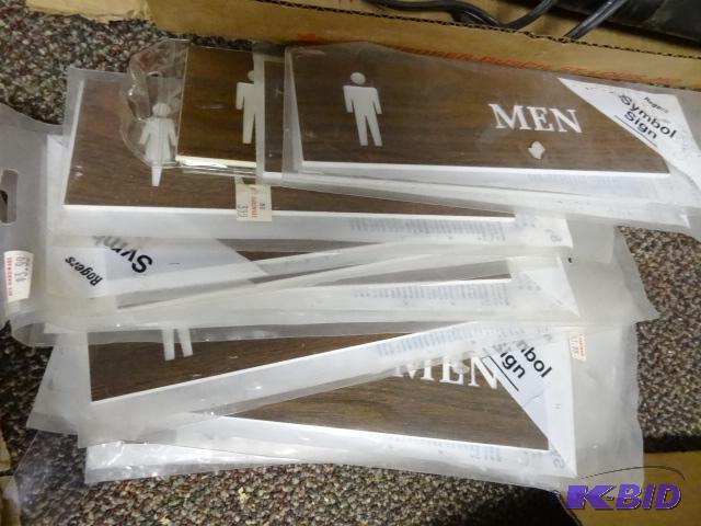 lot 152 image: Approx 14 NEW Symbol Signs - Mens, Womens, Re...