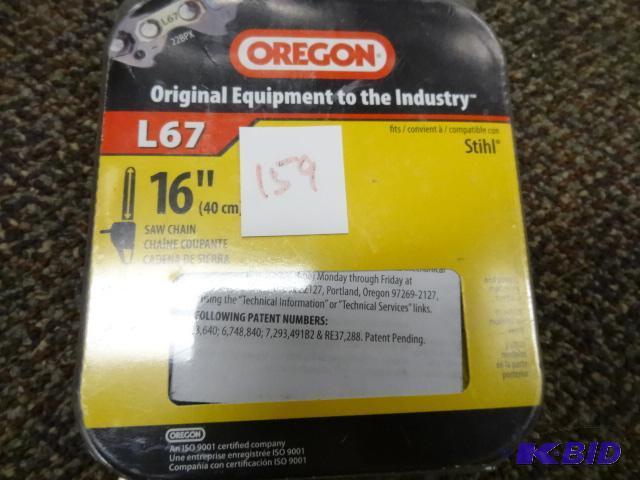 lot 159 image: NEW OREGON 16 in Chain Saw Blade for Stihl...