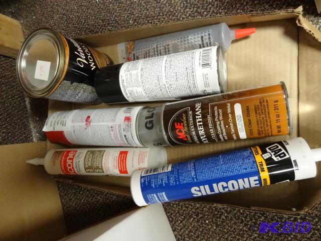 lot 179 image: NEW Large LOT incl. Rust Oleum Red Spray Pain...
