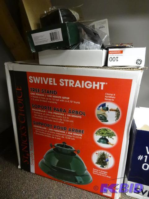 lot 180 image: NEW Christmas LOT incl. Swivel Straight Tree ...