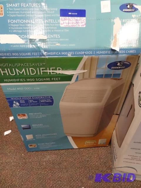 lot 201 image: STORE RETURN Essick Digital Spacesaver Humidi...