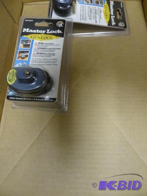 lot 214 image: NEW qty 2 Master Lock GunLock Trigger Lock wi...