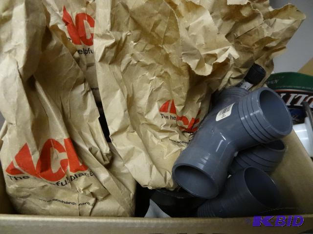 lot 227 image: NEW LARGE LOT Misc. ABS Plumbing Fittings inc...