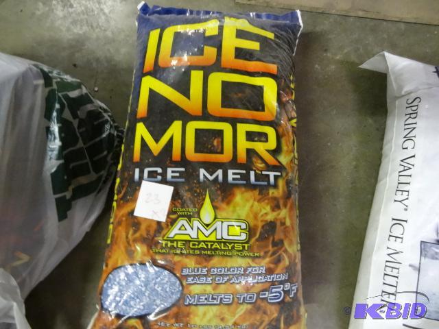 lot 23 image: Qty 2 ICE NO MORE Ice Melt approx 20 lbs tota...
