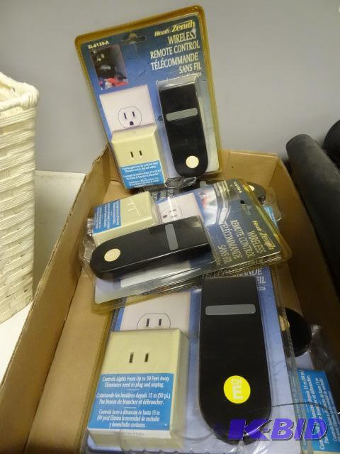 lot 244 image: Qty 5 NEW Heath Zenith Wireless Remote Contro...