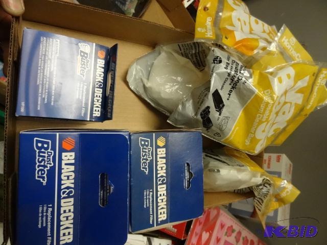 lot 254 image: NEW LARGE LOT Black and Decker Vacuum Bags an...