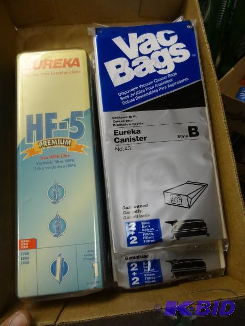 lot 255 image: NEW LOT Eureka Vacuum Bags and Filters incl. ...