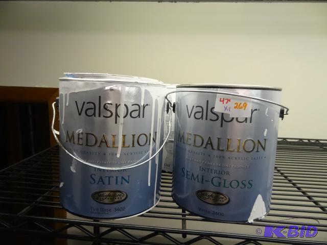 lot 269 image: LARGE LOT NEW PAINT Qty 6 Gallons White incl ...
