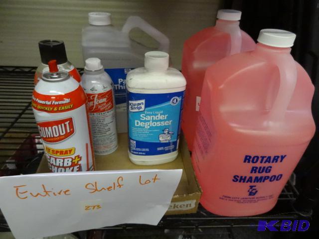 lot 273 image: ENTIRE SHELF LARGE LOT incl. 120 oz Paint Thi...