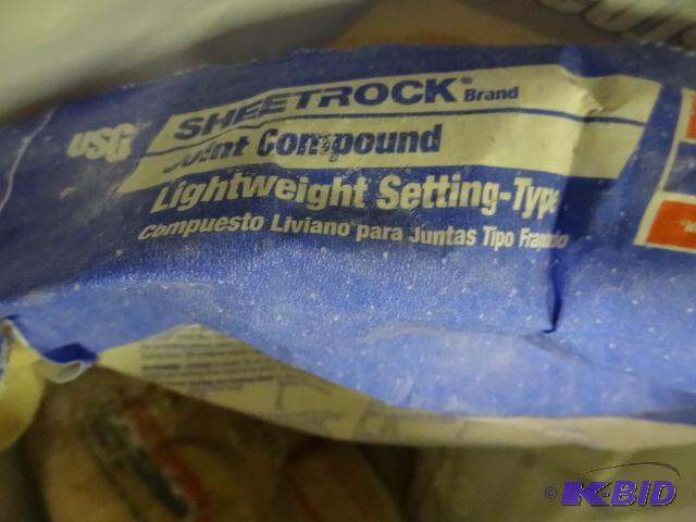 lot 36 image: Approx 90 lbs Sheetrock Brand Joint Compound ...