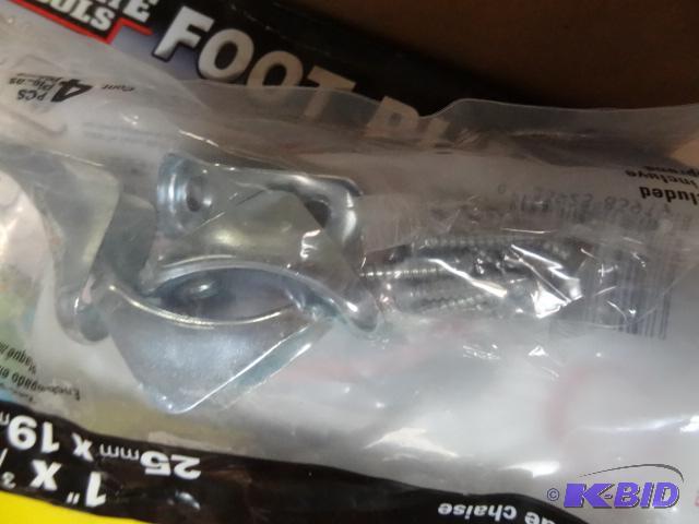 lot 57 image: Qty 5 packs NEW Stanley Chair Braces 1 in x 3...