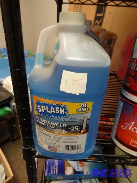 lot 75 image: Qty 2 NEW Splash Blue Windshield Washer Fluid...