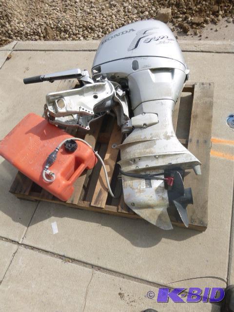 lot 1 image: Honda 35&nbspHP Four Stroke, Long Shaft Till...