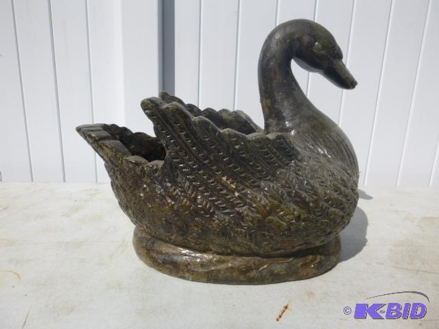 lot 100 image: Swan Planter...