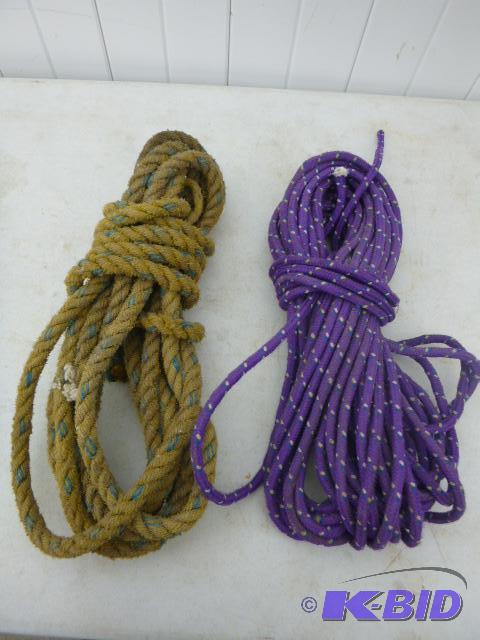lot 162 image: 2 Ropes Looks like anchor ropes....