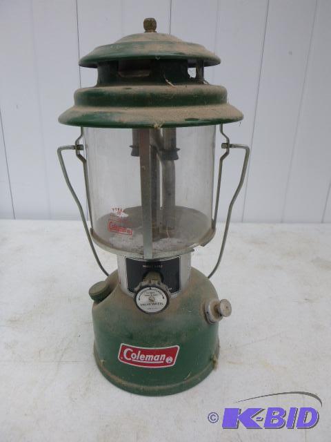 lot 180 image: Coleman Lantern Model #220-J - needs mantles....