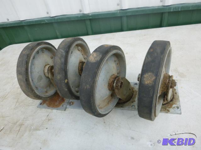 lot 19 image: 4 Heavy Duty 8" Casters 2 swivel...