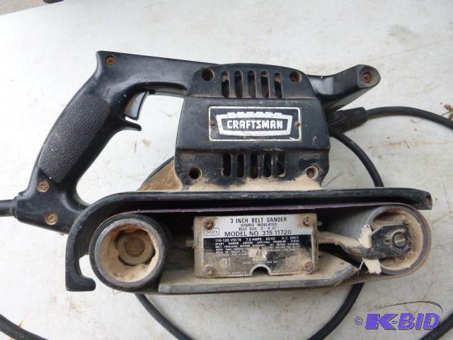lot 199 image: Craftsman Belt Sander Reconditioned - Model #...