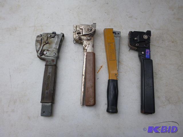 lot 214 image: 4 Hammer Staplers...