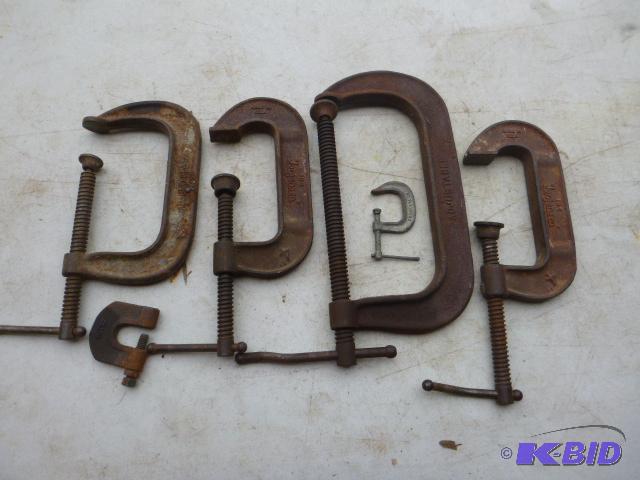 lot 247 image: 6 C-Clamps 8" to 38"...