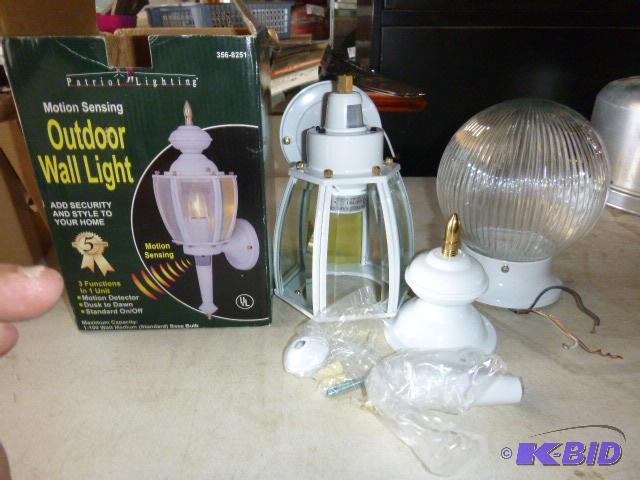 lot 312 image: Motion Sensing Outdoor Wall Light...