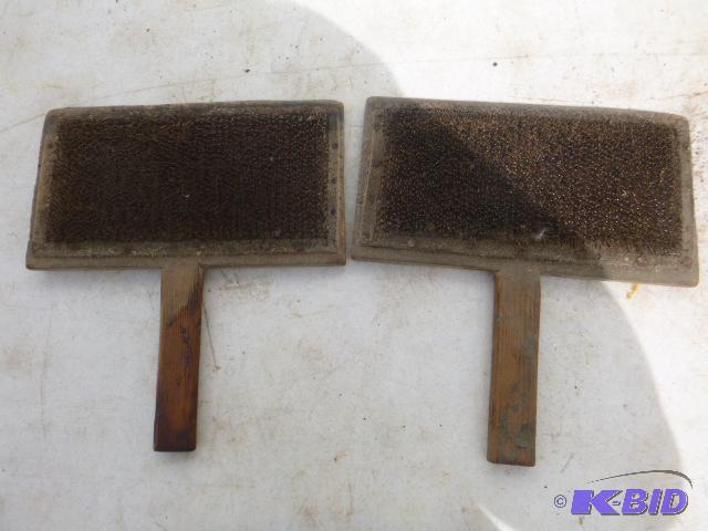 lot 321 image: 2 Vintage Wool Paddles ...