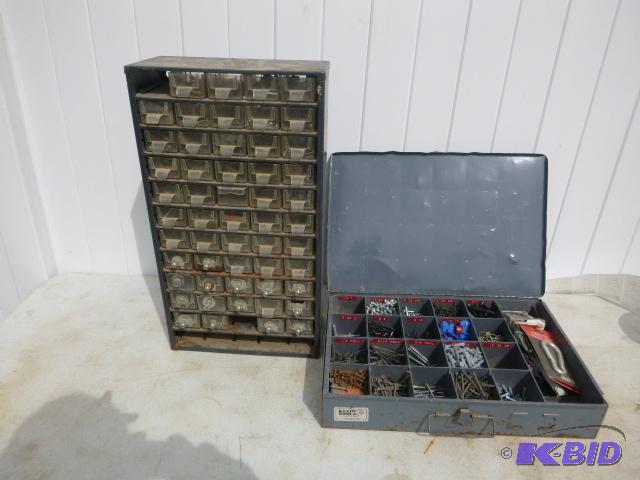 lot 323 image: 2 Parts Bins with Hardware...