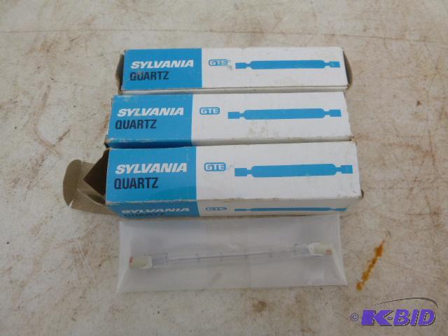 lot 331 image: 3 Sylvania Quartz Bulbs EHM - 300 watt - 5892...
