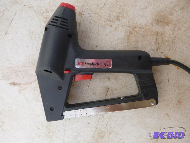lot 343 image: ACE StaplerNail Gun Electric, tested and wor...