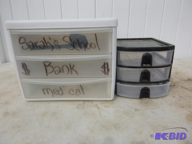lot 360 image: 2 Small Storage Drawers...
